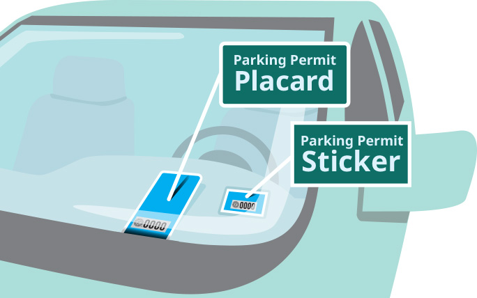 parking permit placement