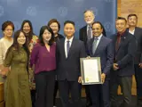 Cerritos Medical Center proclamation at Cerritos City Council Chamber